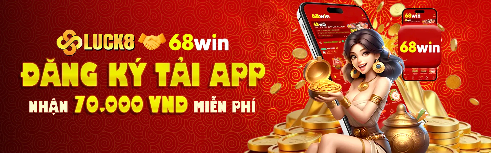 Banner thông tin và hỗ trợ 68Win